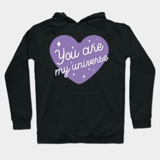 BTS you are my universe purple heart Hoodie